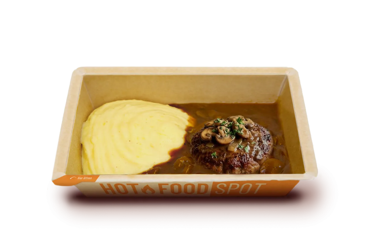 Geflügelfrikadelle mit Jägersauce