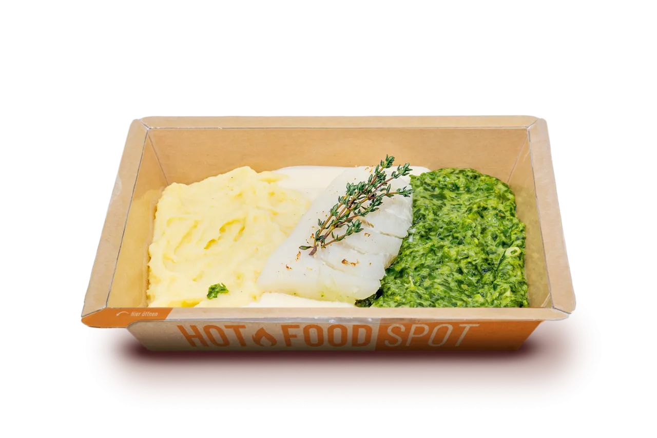 Gedünstetes Kabeljaufilet