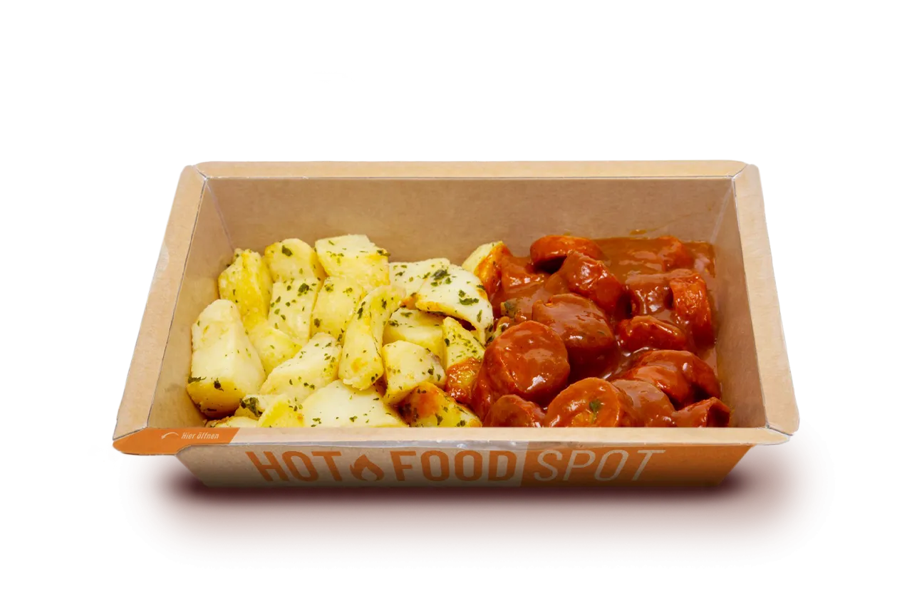 Rindercurrywurst spicy