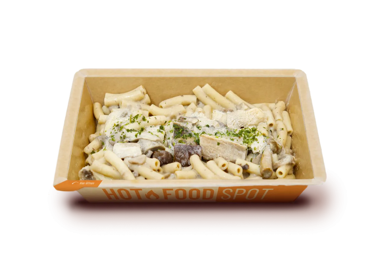Makkaroni mit Pilzsauce